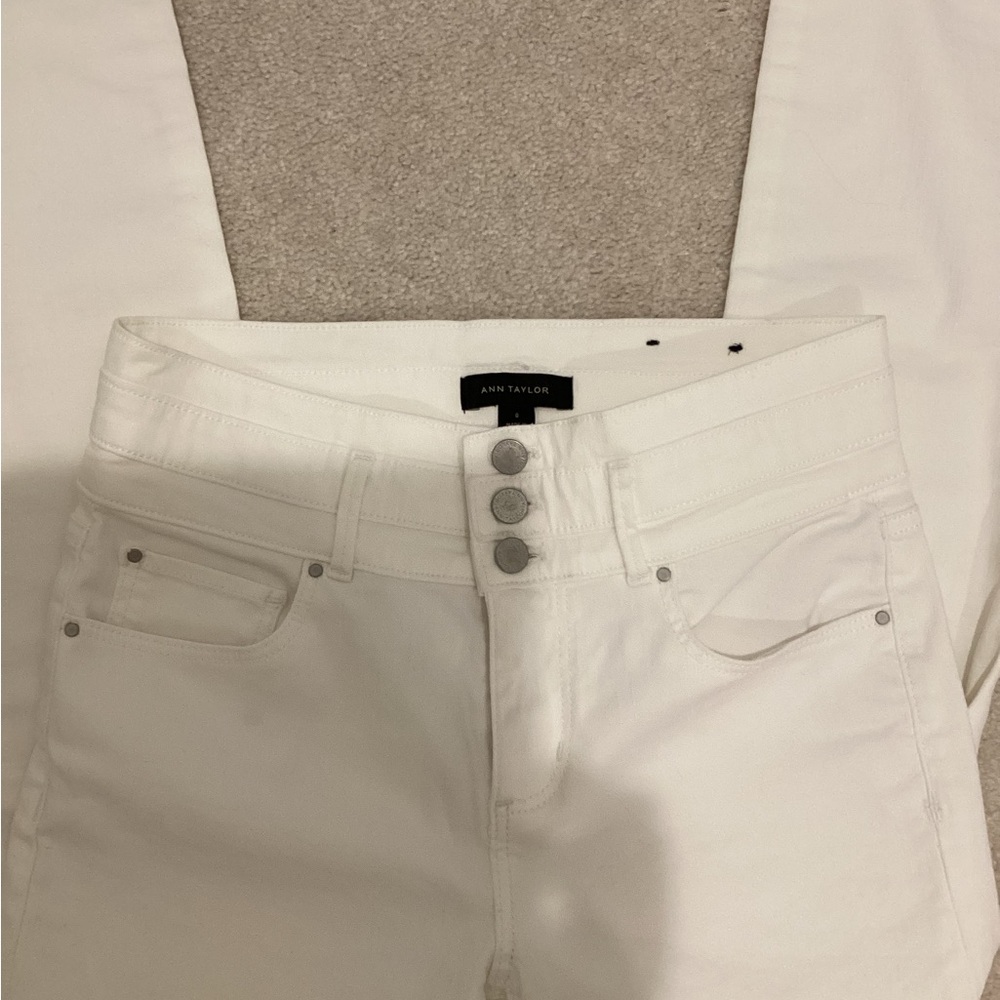 Ann Taylor Women's White Jeans